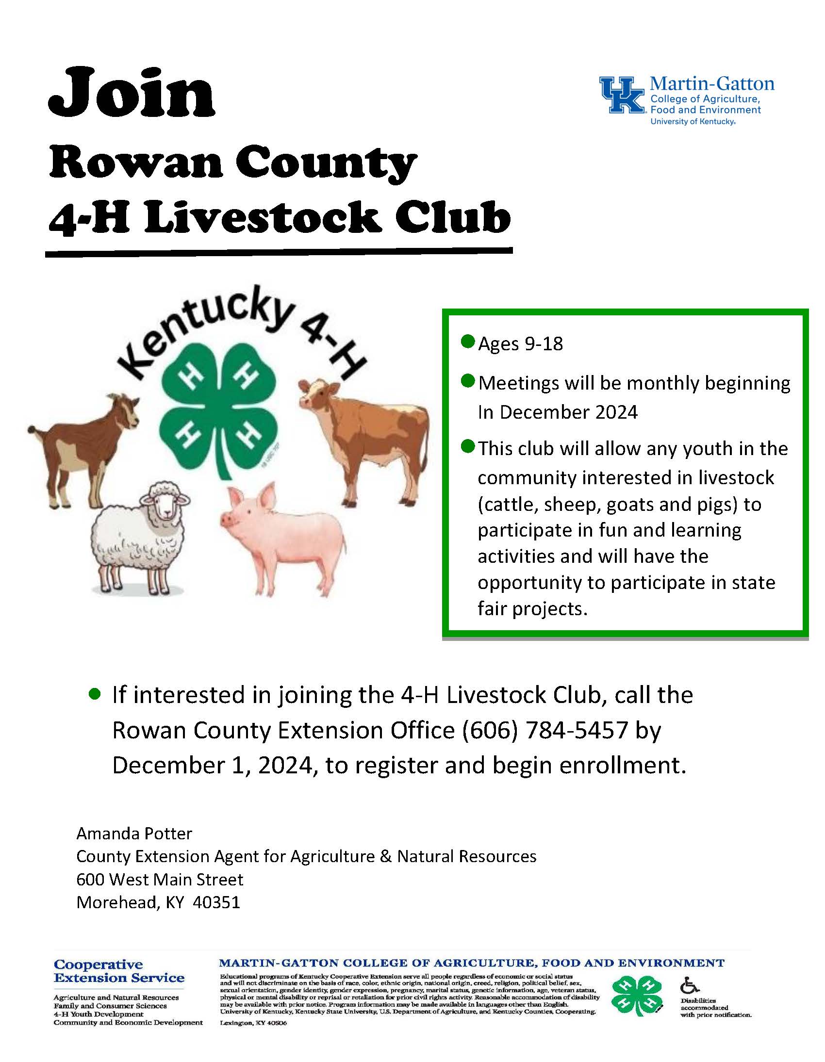 4-H Livestock Club