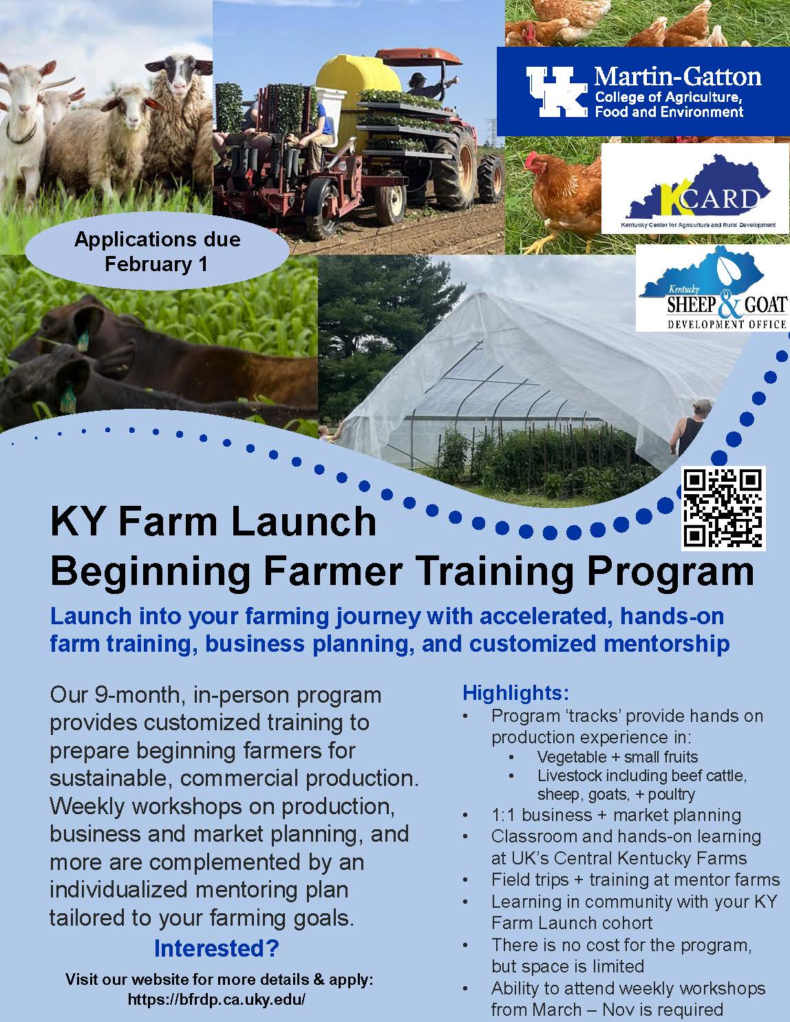 Kentucky Farm Launch Beginning Farmer Training Program