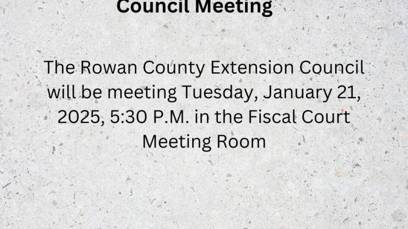 County Extension Council Meeting and Extension District Board